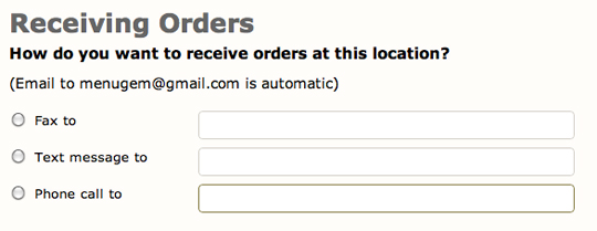 Self-Serve Online Ordering