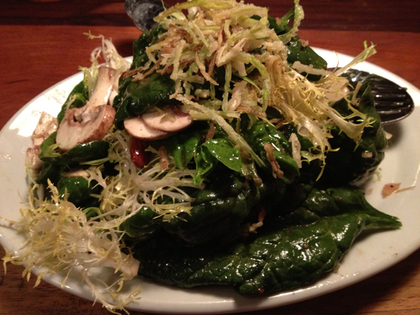 Frisee Spinach Salad