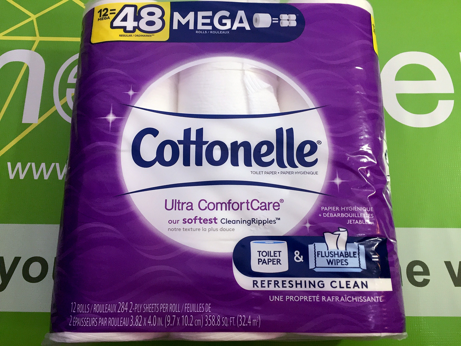 Cottonelle Ultra ComfortCare Toilet Paper, 12 Mega Rolls