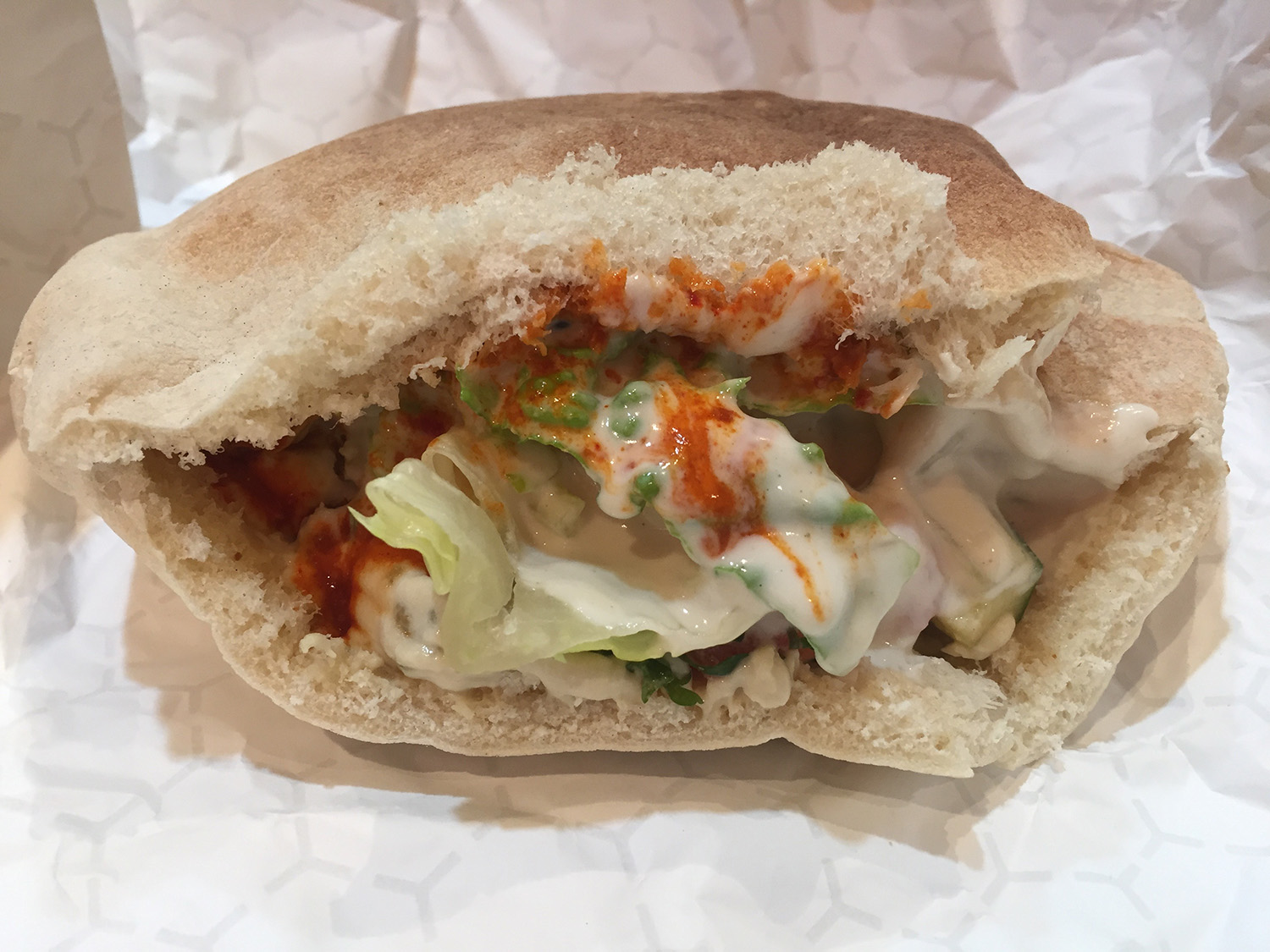  Veggie Falafel Sandwich - Pita Bread