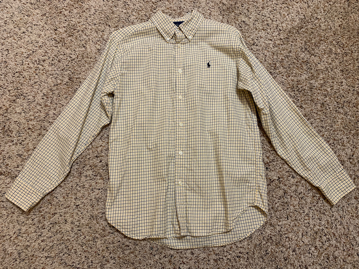 Polo Ralph Lauren Mens Button-Down Long Sleeve Shirt Size L 14-16