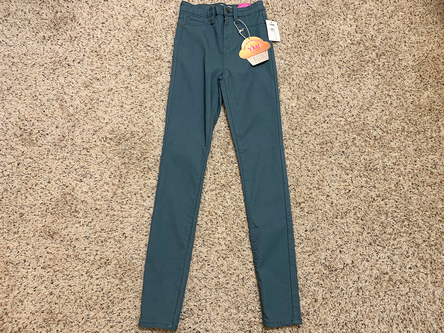 YMI Juniors Hide Your Muffin Top Hyperstretch Jeans Size M