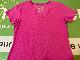 Nike Womens Dri-Fit Slim Fit Pink V-Neck Shirt Size M