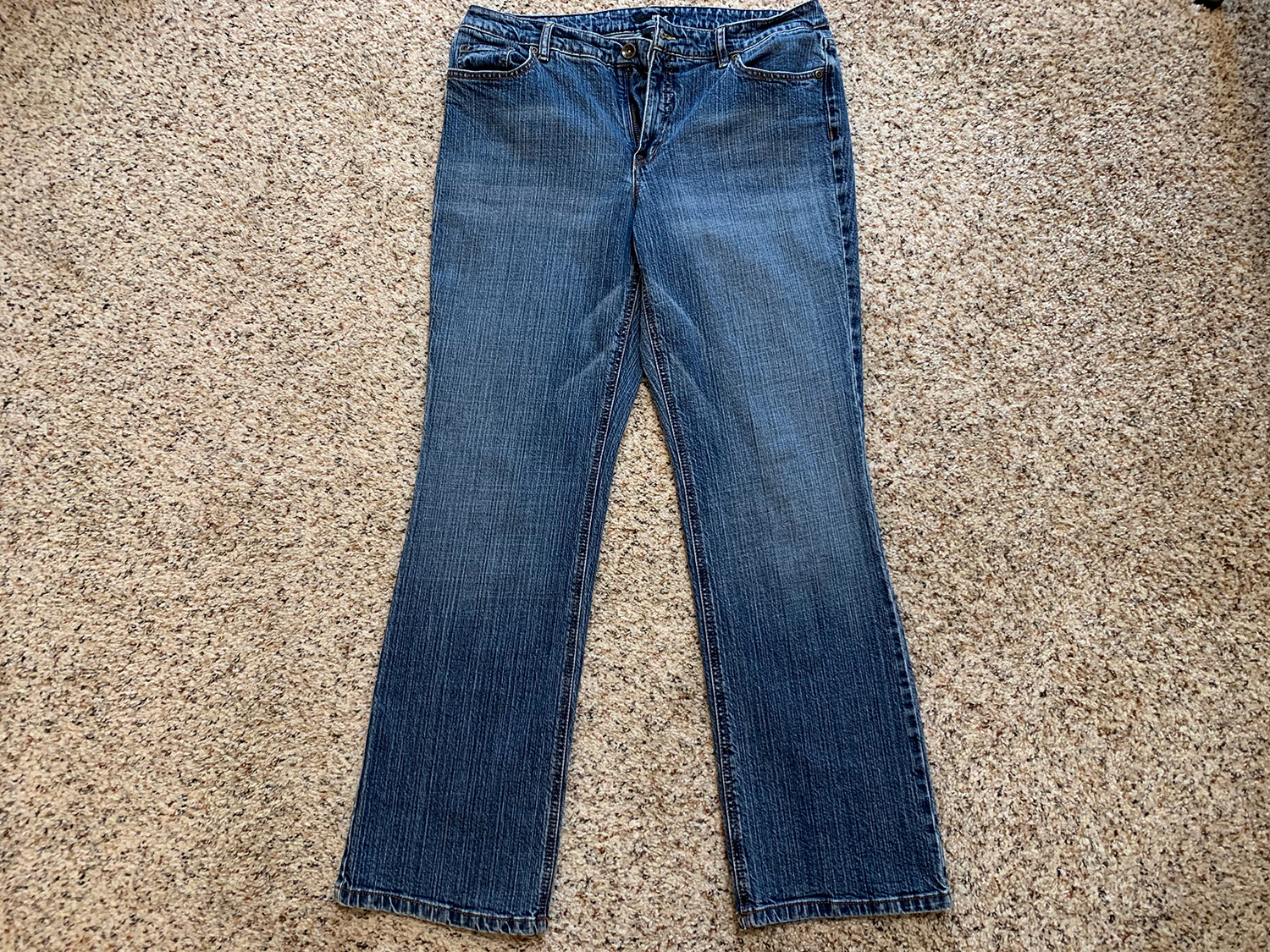 a.n.a. Womens Mid-Rise Blue Jeans Size 14