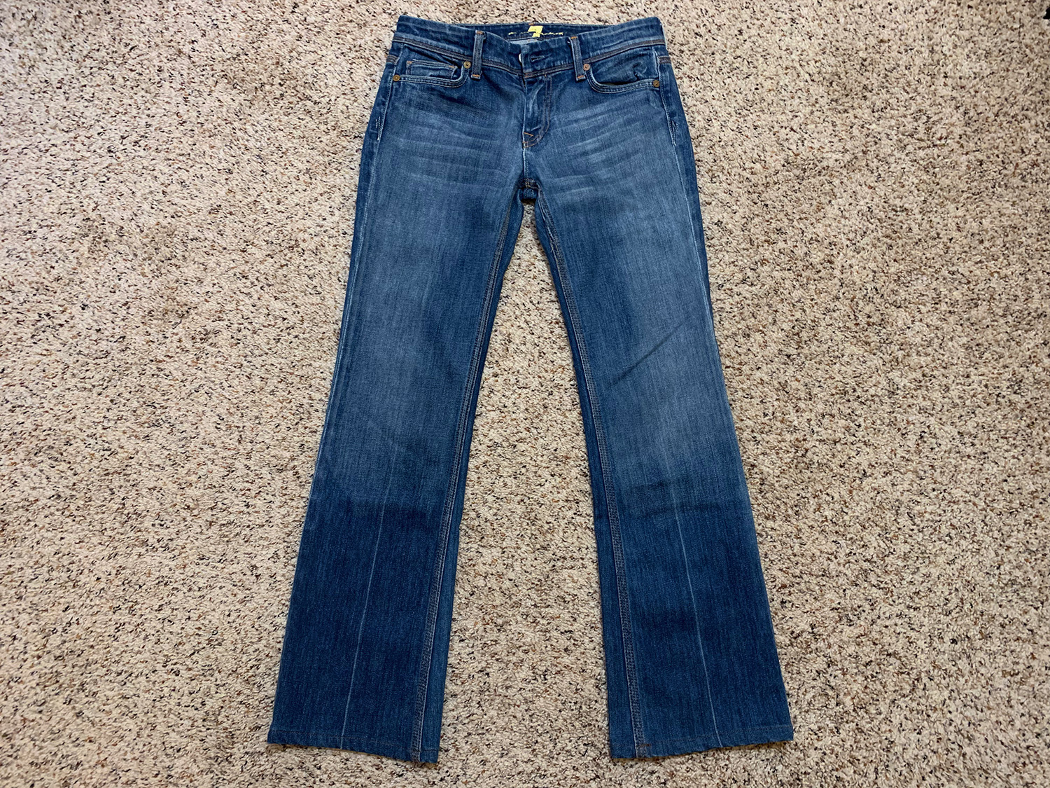 7 For All Mankind Womens Flynt Bootcut Jeans Size 26