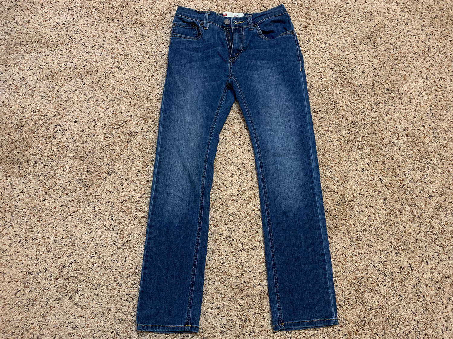 Levis Boys Slim Fit Jeans Size 12 Regular