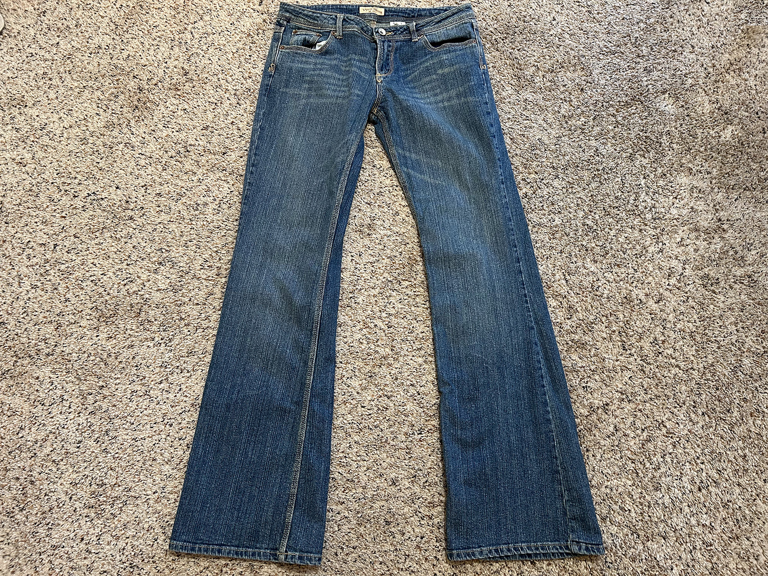 Paris Blues Womens Low Rise Flared Jeans Size 11