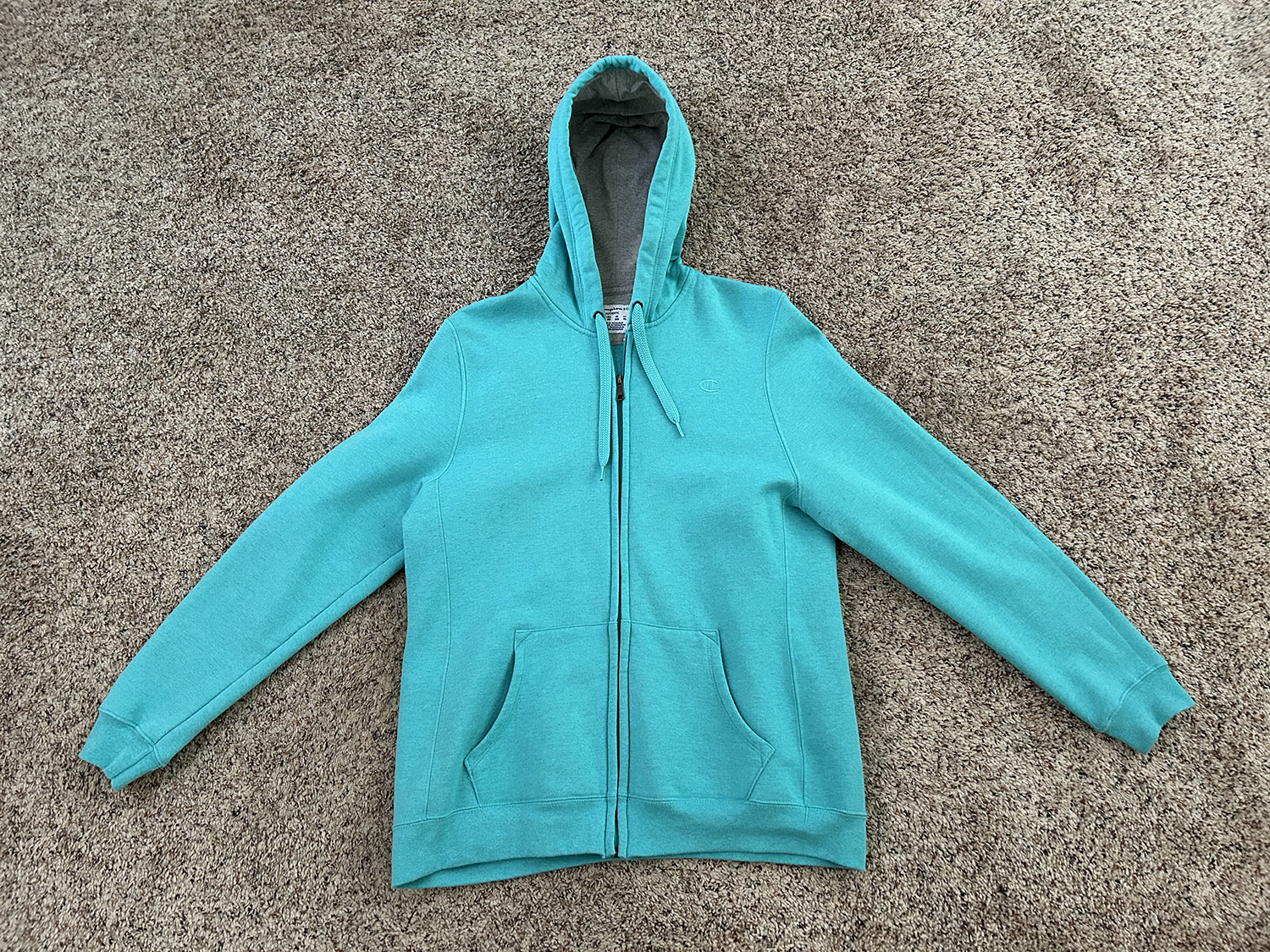 Champion Womens Hooded Full Zip Sweatshirt Size XL at The MenuGem Web Store