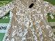 Sheilay Womens White Embroidered Long Sleeve Party Dress Size 3XL
