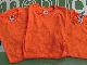 Lot of 3 Gildan Mens HeavyCotton Tear Away T-shirts Orange S